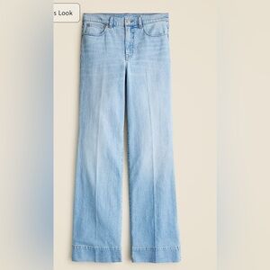 J Crew Petite High Rise Denim Trouser